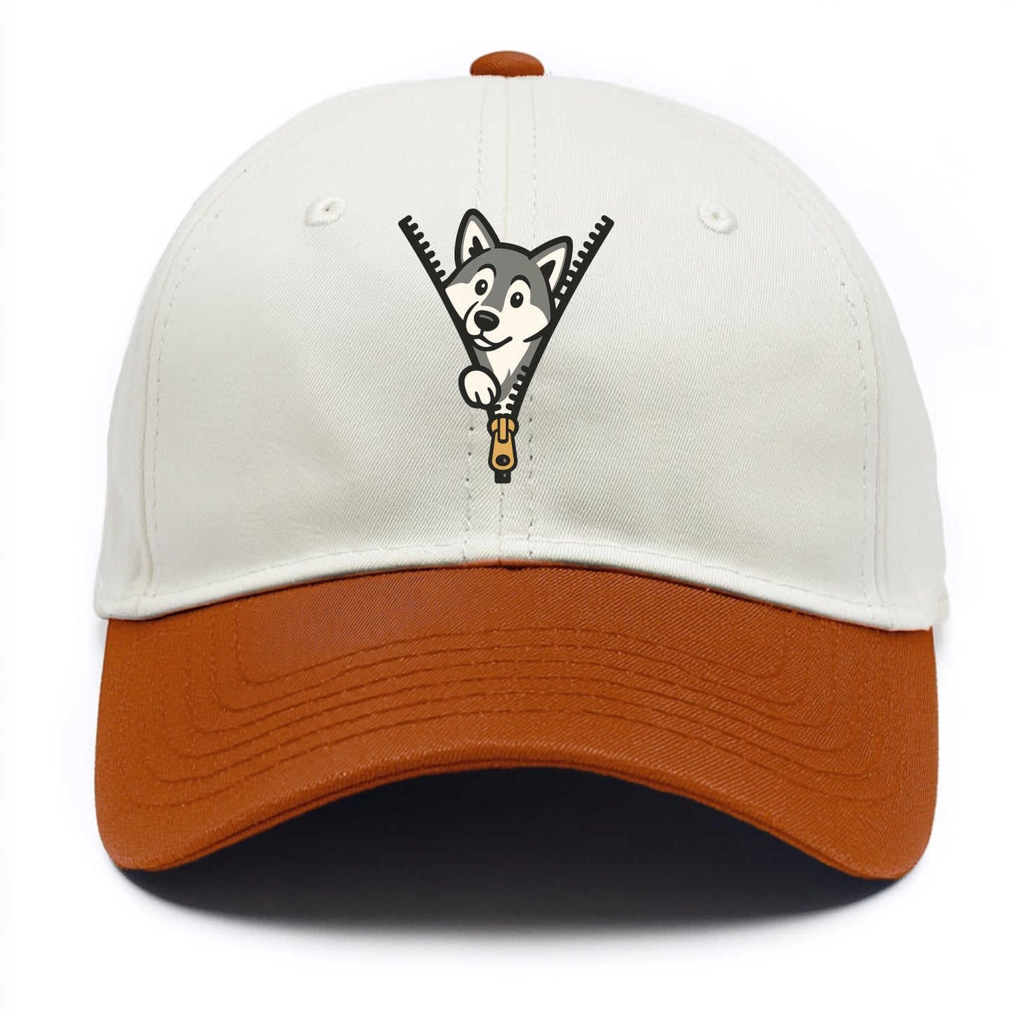 Alaskan Malamute - Two Tone Cap - Orange