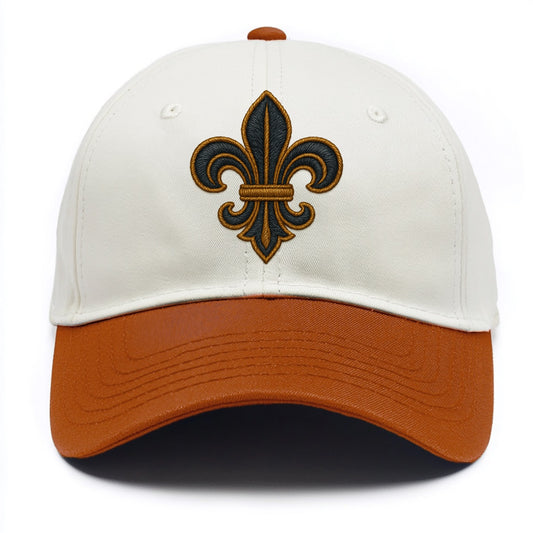 Fleur de Lis  - Two Tone Cap - Orange