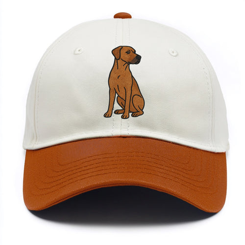 Rhodesian Ridgeback - Red wheaten embroidered pose - Two Tone Cap