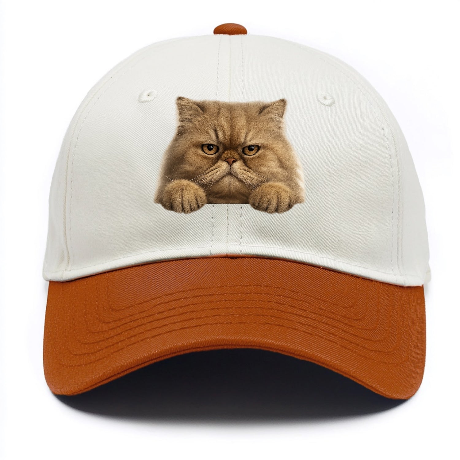 Persian Cat  - Two Tone Cap - Orange