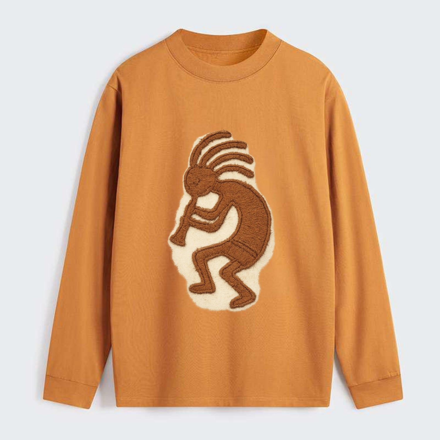 Kokopelli  - Classic Long Sleeve Shirt - Orange