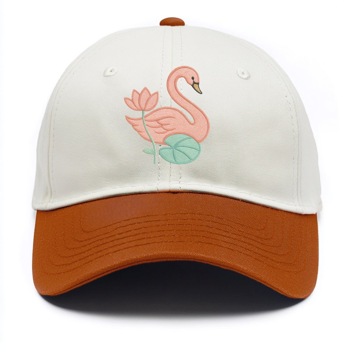Coral Swan - Two Tone Cap - Orange