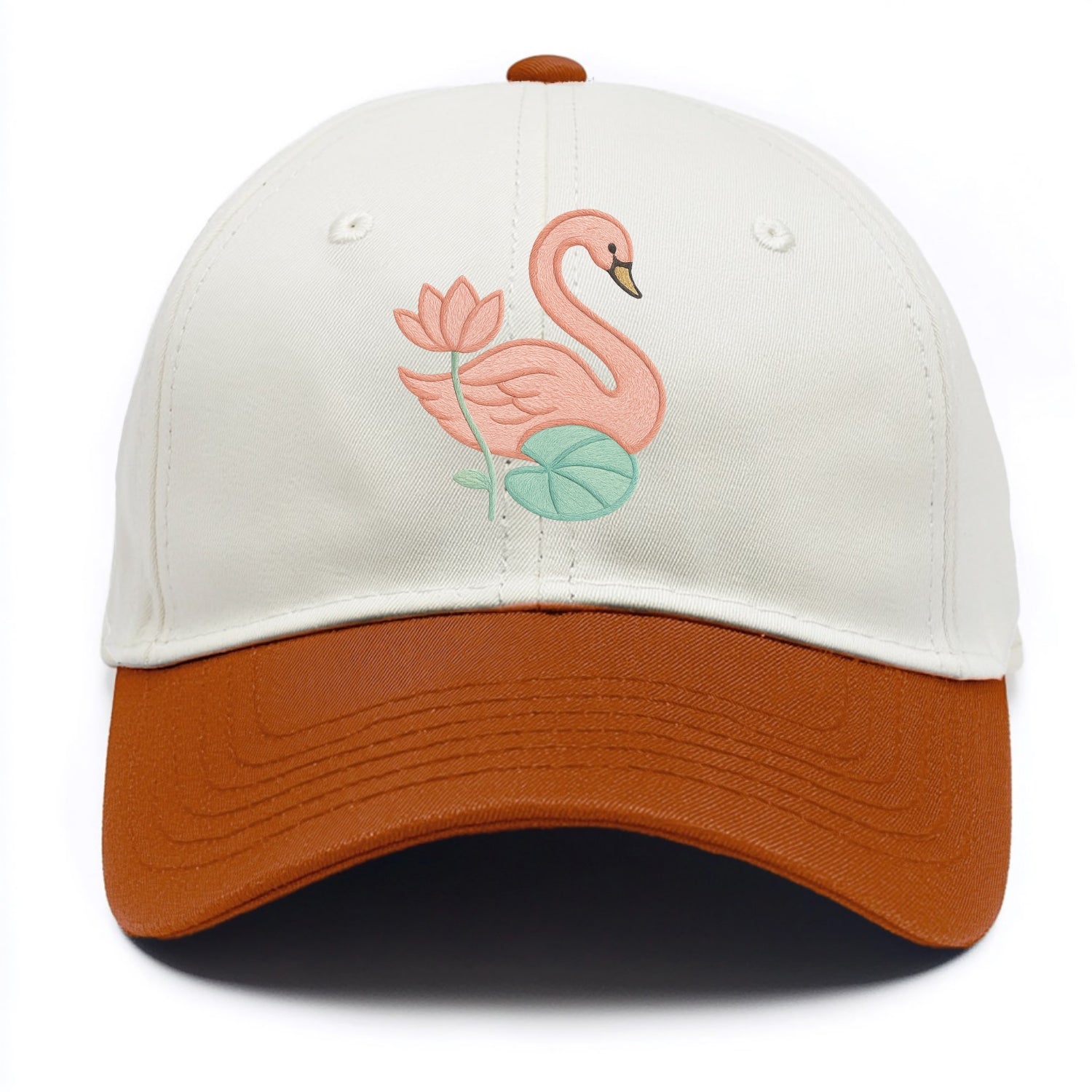 Coral Swan - Two Tone Cap - Orange
