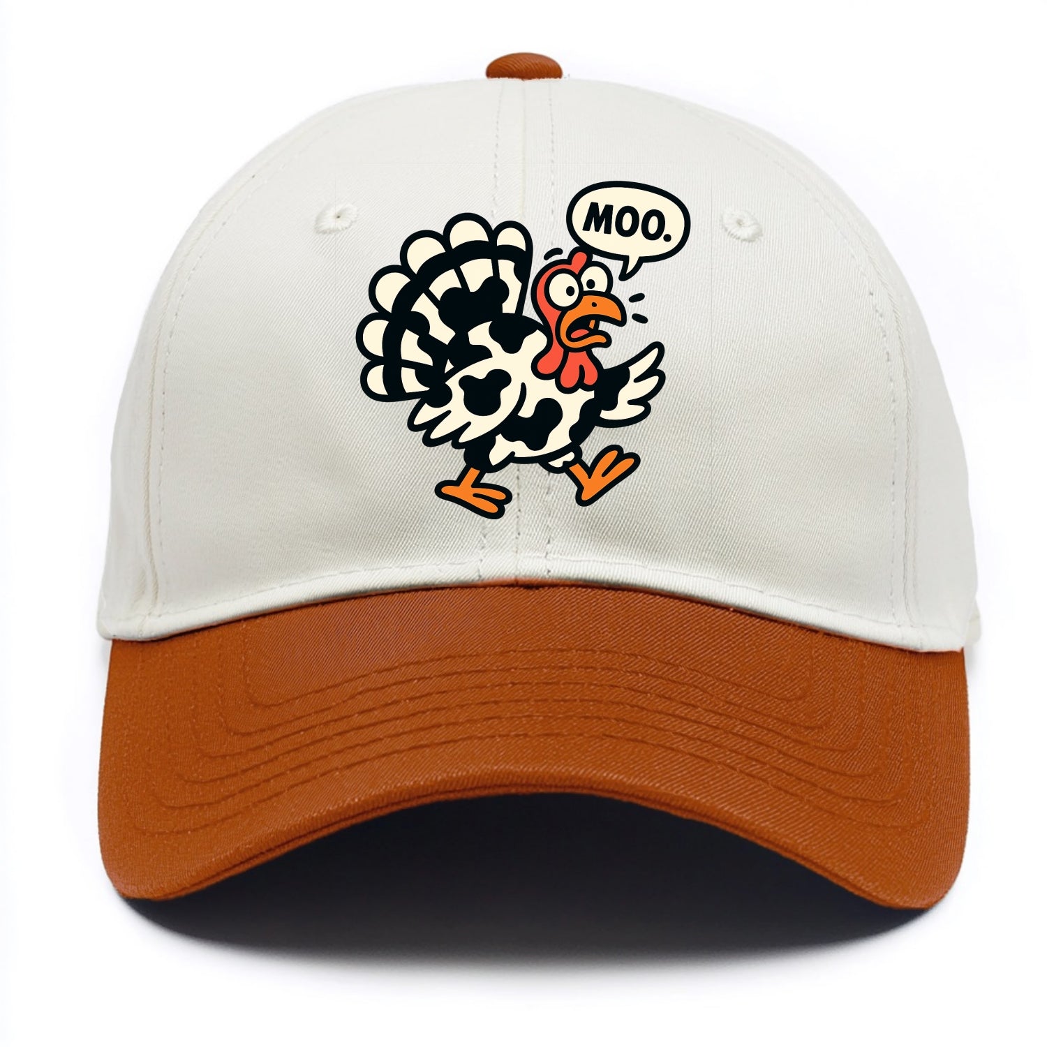 Mooing Turkey - Two Tone Cap - Orange