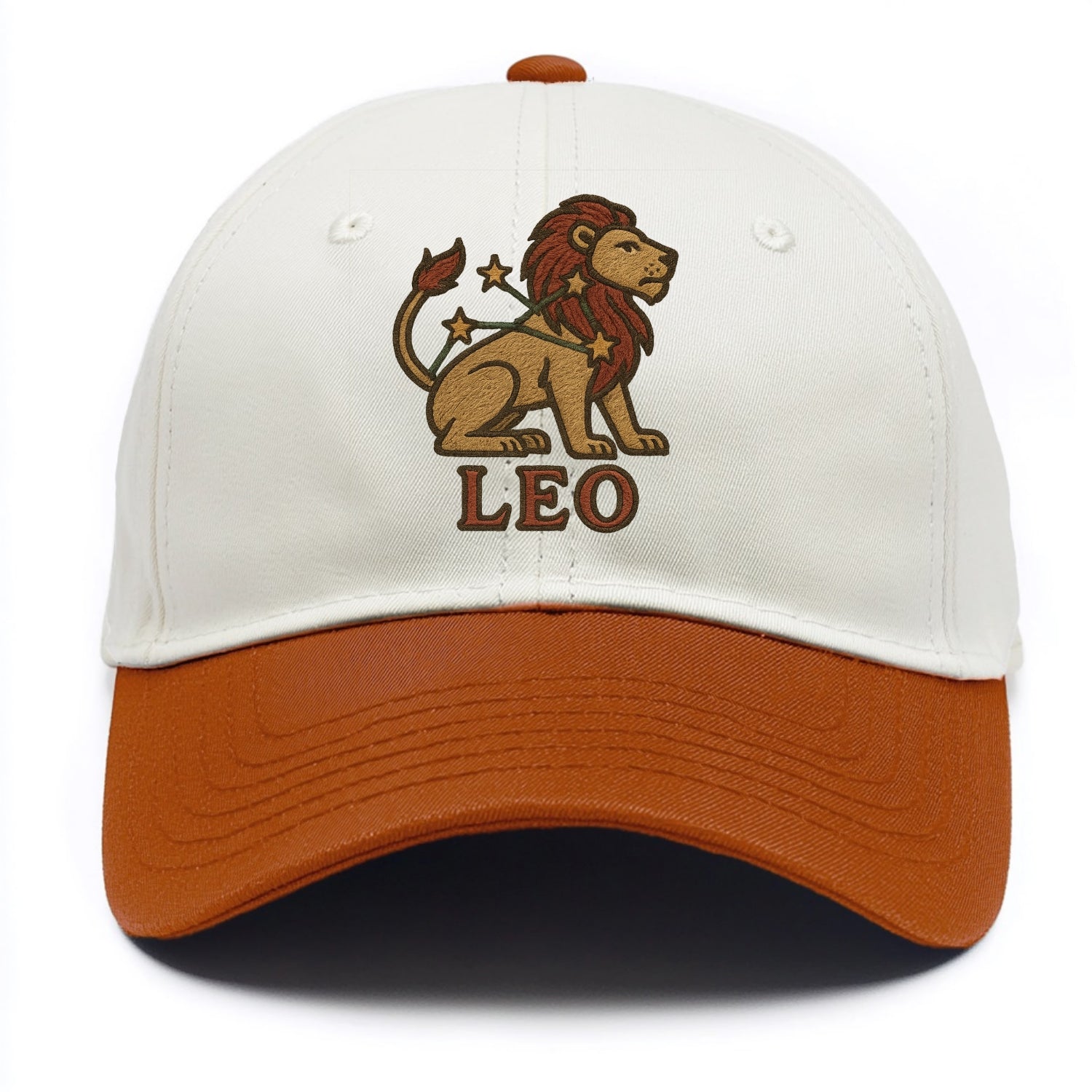 Leo Lion  - Two Tone Cap - Orange