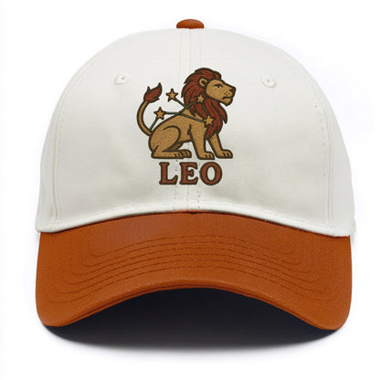 Leo Lion  - Two Tone Cap - Orange