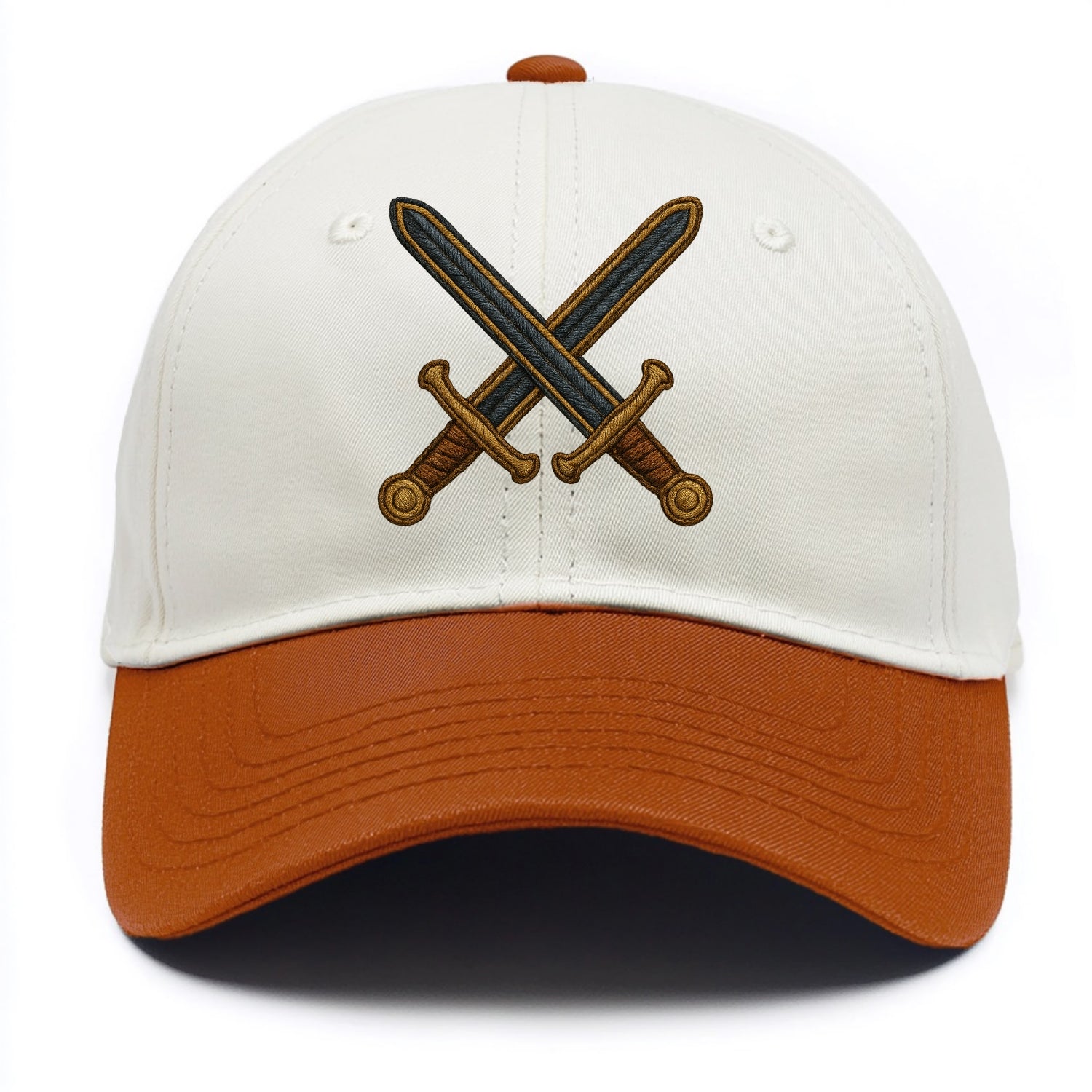 Crossed Swords  - Two Tone Cap - Orange