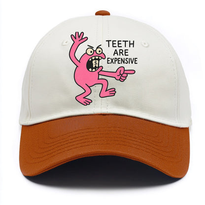 TEETH ARE EXPENSIVE | Dollar sign molar - Two Tone Cap - Orange