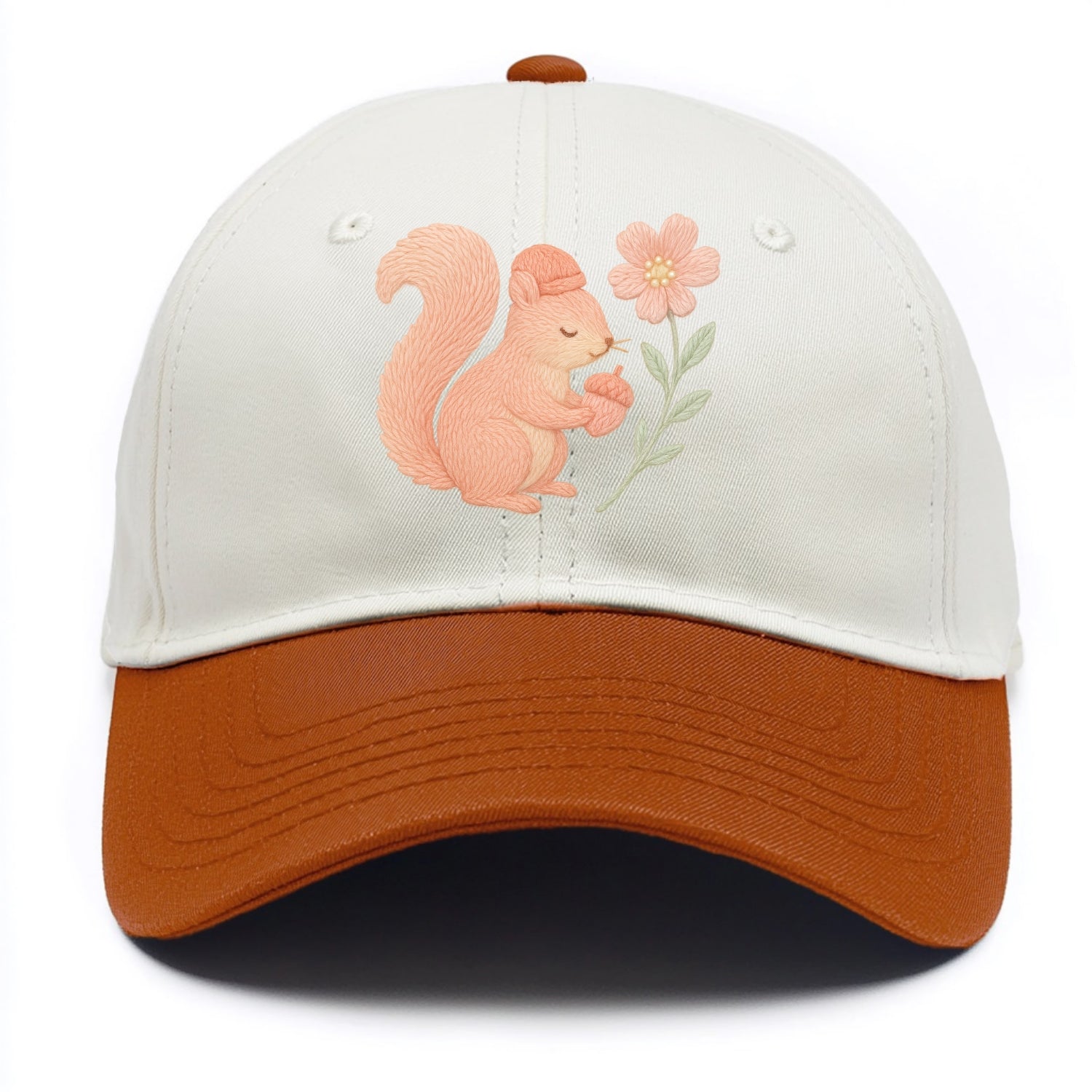 Coral Squirrel - Two Tone Cap - Orange