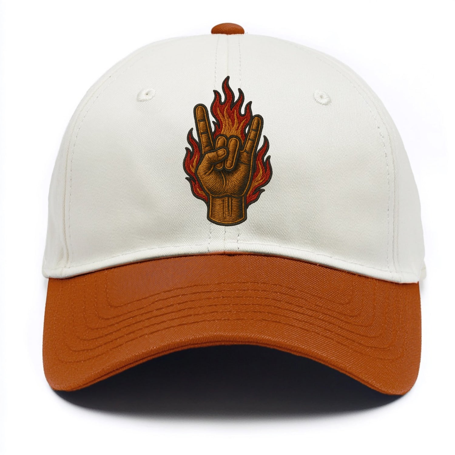 Devil Horns  - Two Tone Cap - Orange