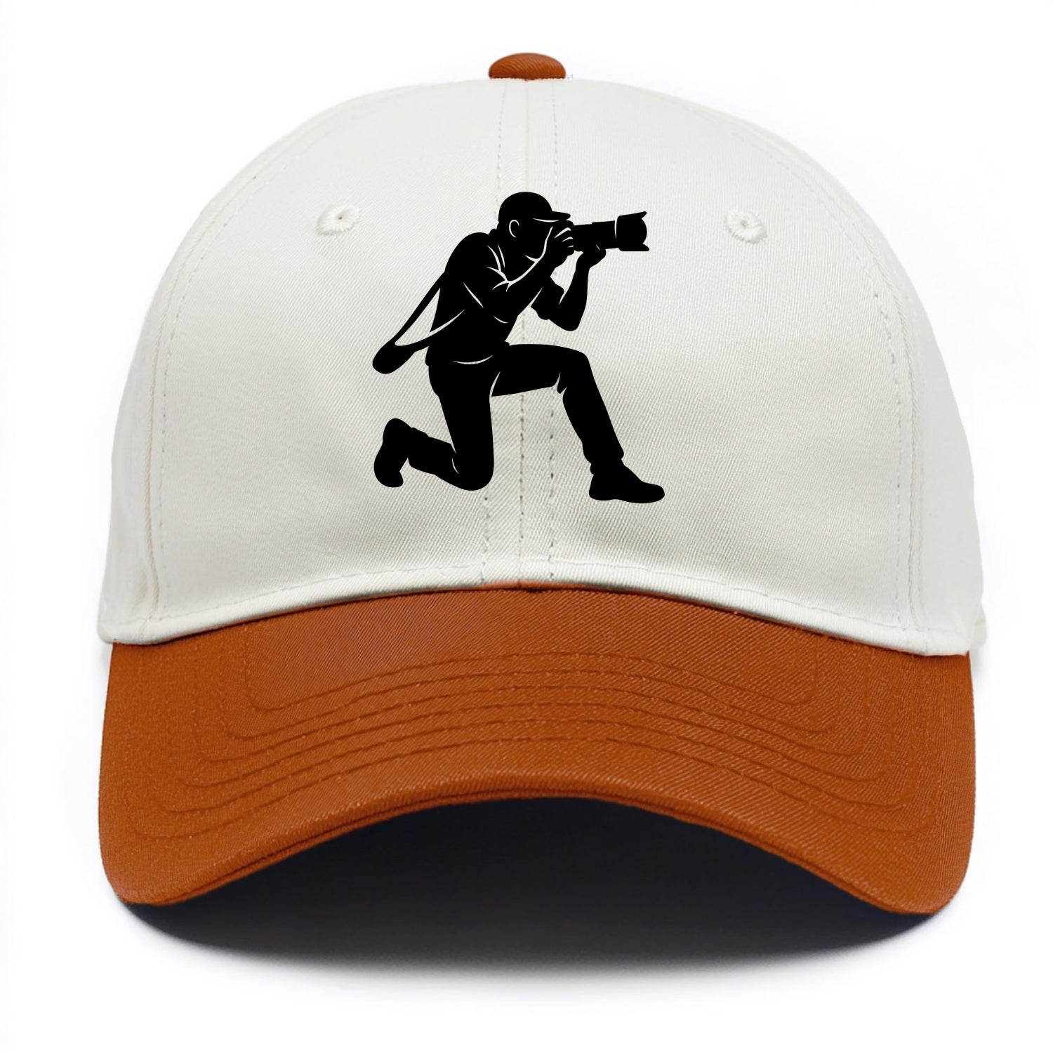 Photographer capturing perfect shot - Two Tone Cap - Orange