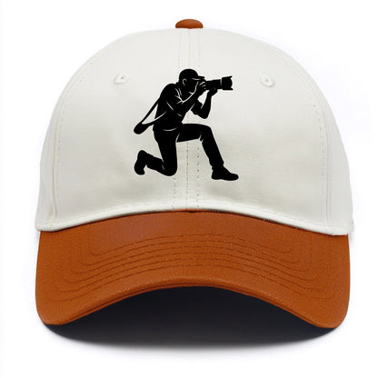 Photographer capturing perfect shot - Two Tone Cap - Orange