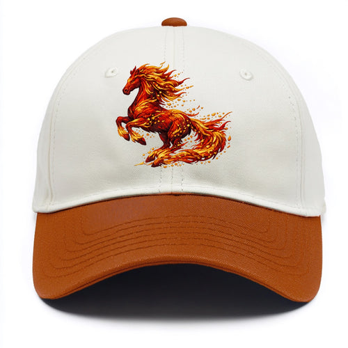 EMBER RISING | Sparks forming into horse shape | Particles of fire | Energy - Two Tone Cap