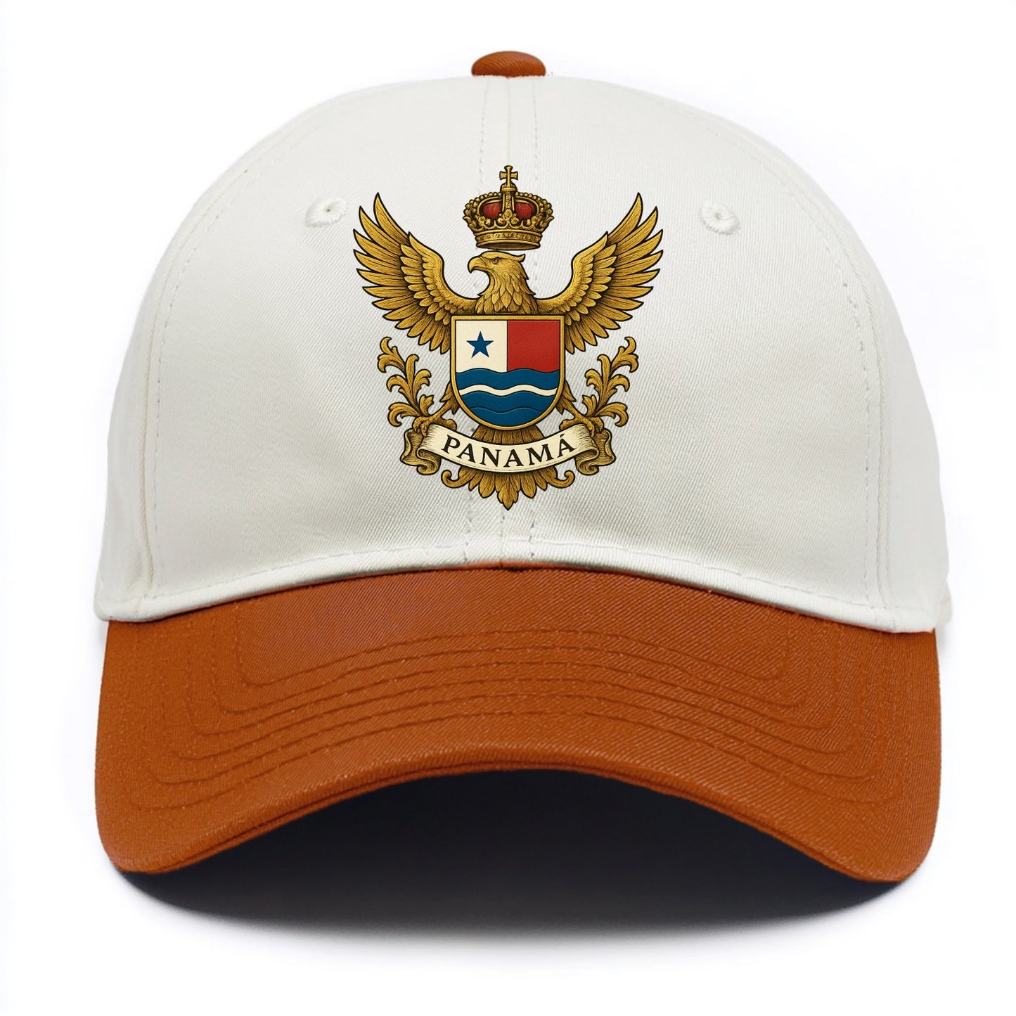 Panama Heritage Badge  - Two Tone Cap - Orange