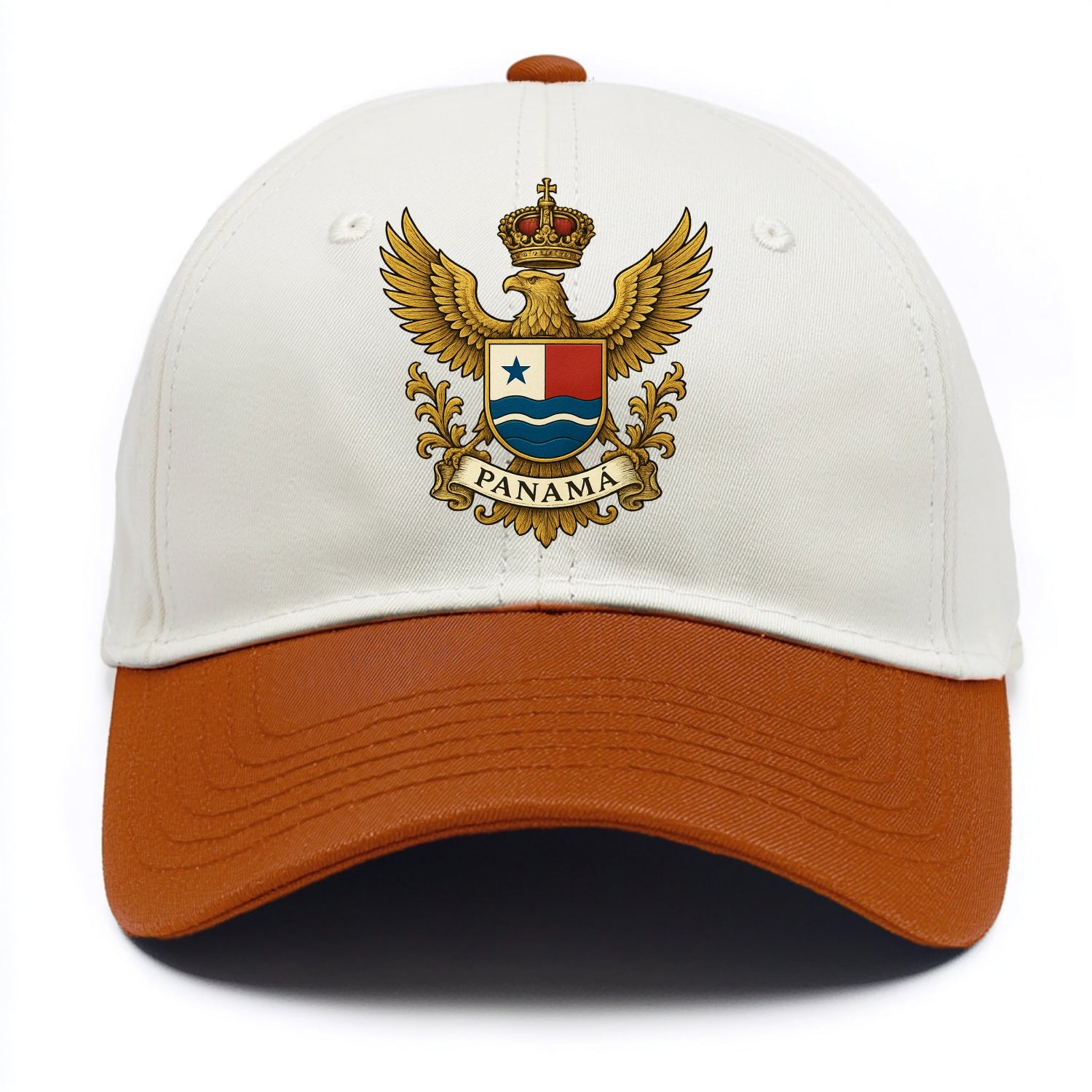 Panama Heritage Badge  - Two Tone Cap - Orange