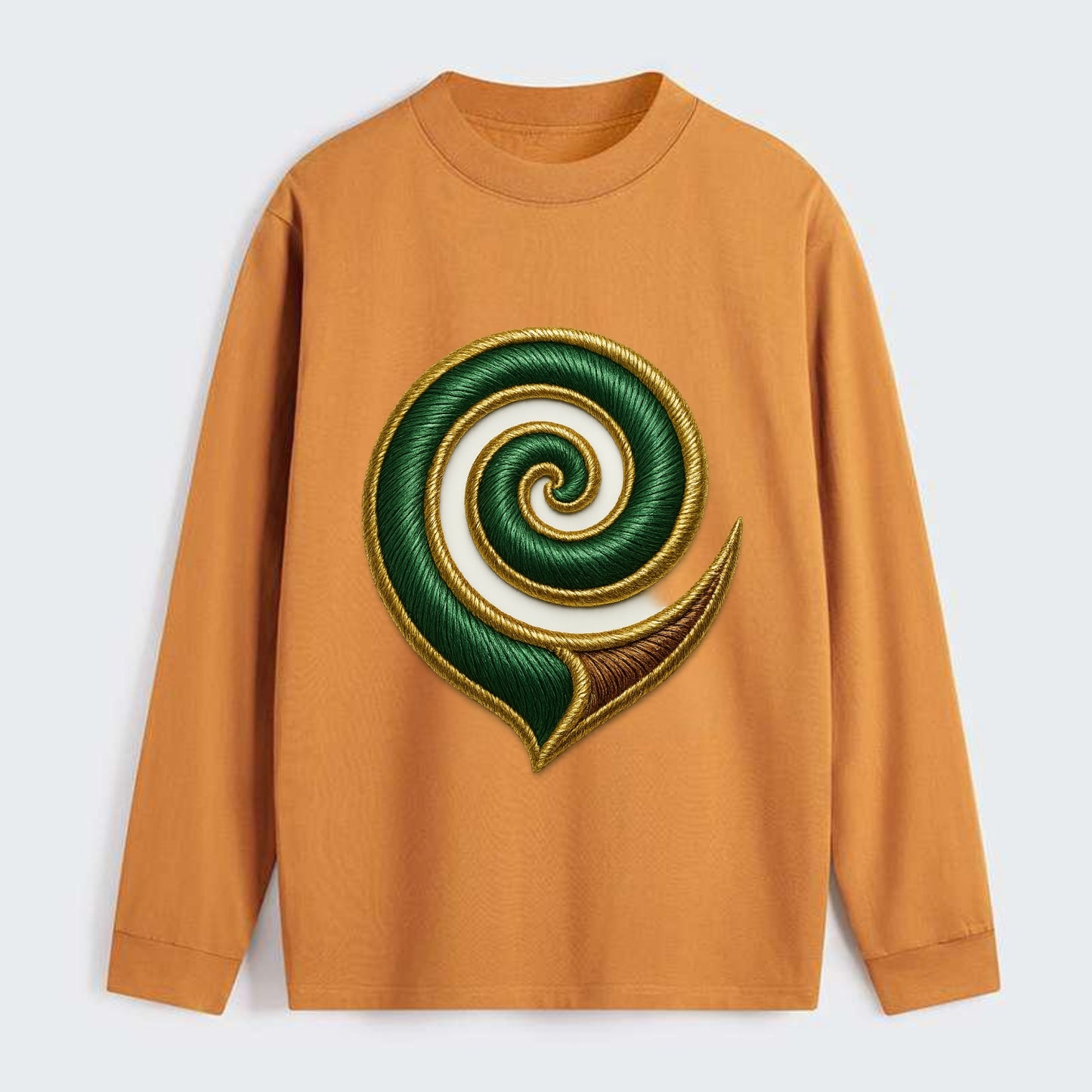 Maori Koru  - Classic Long Sleeve Shirt - Orange