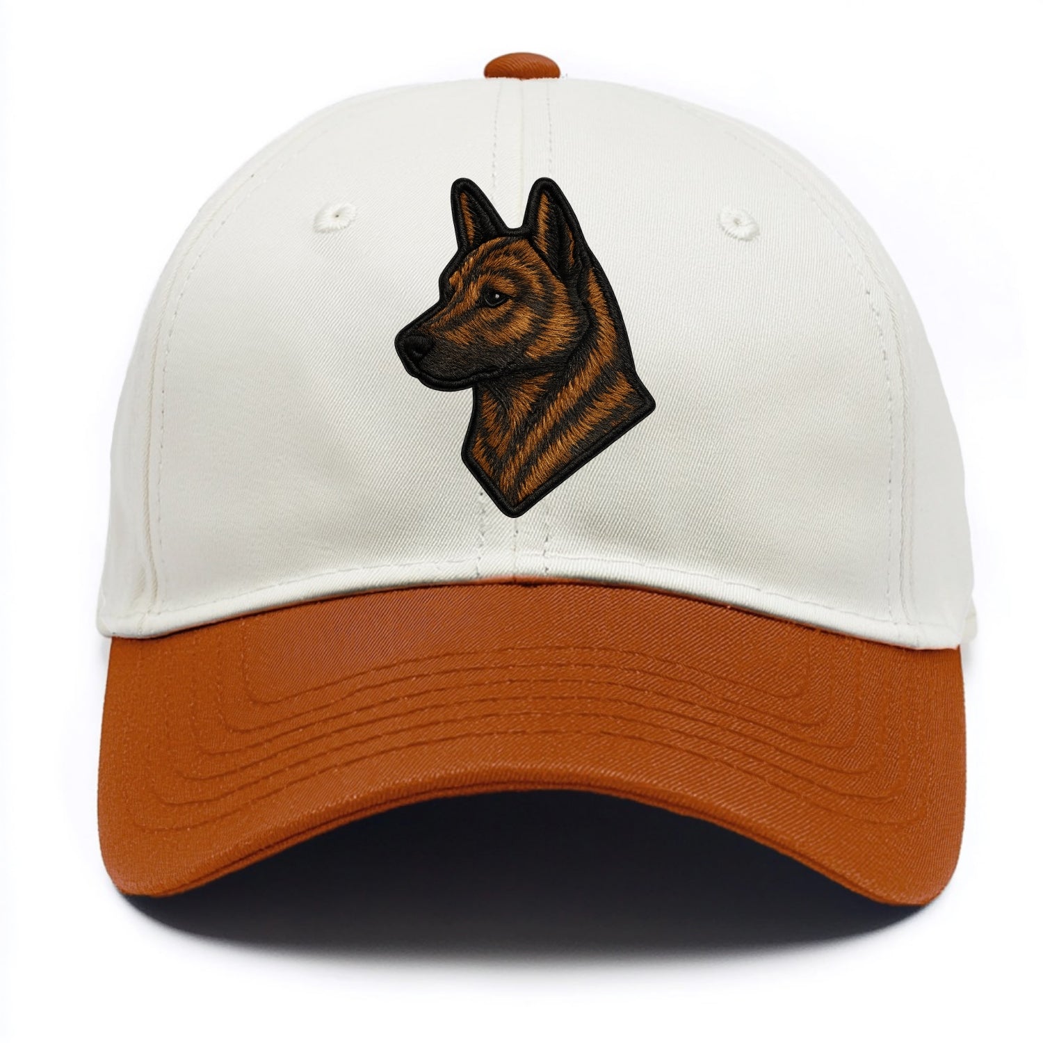 Kai Ken - Modern tiger dog logo with bol - Two Tone Cap - Orange
