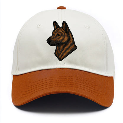 Kai Ken - Modern tiger dog logo with bol - Two Tone Cap - Orange