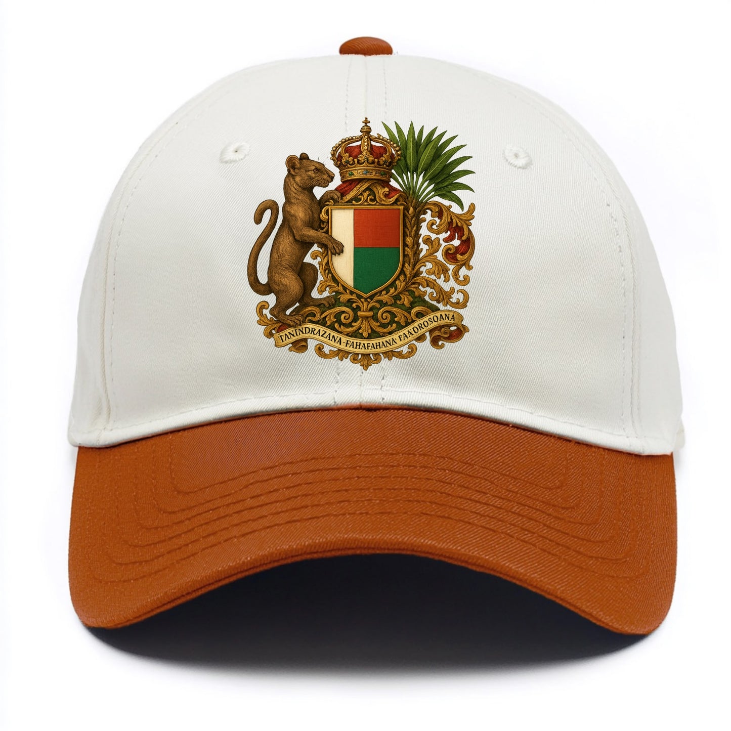 Madagascar Fossa Hunter  - Two Tone Cap - Orange