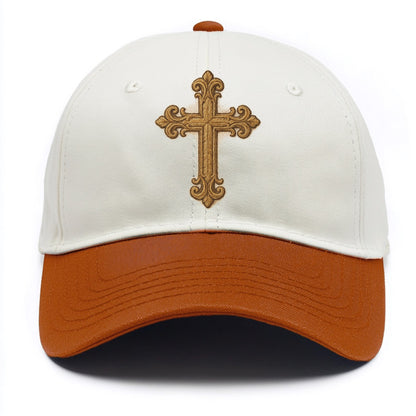 Baroque Cross  - Two Tone Cap - Orange