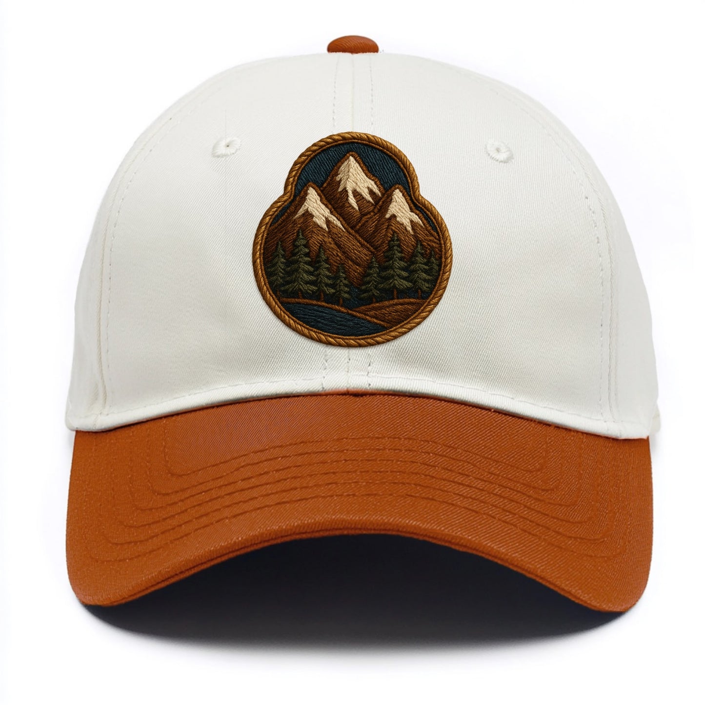 Mountain Range  - Two Tone Cap - Orange
