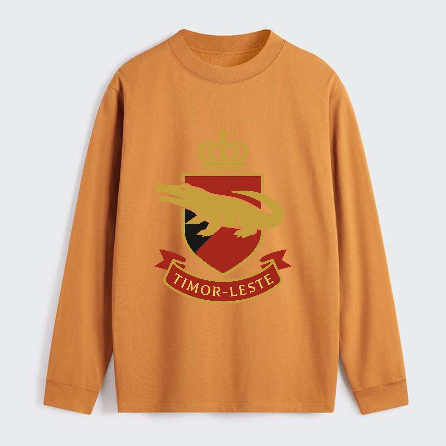 Timor-Leste Royal Logo  - Classic Long Sleeve Shirt - Orange