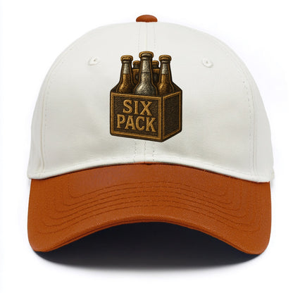 Six Pack  - Two Tone Cap - Orange