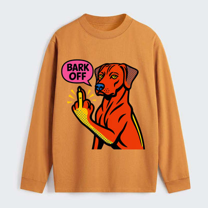Rhodesian Ridgeback with distinctive ridge on back, athletic muscular - Classic Long Sleeve Shirt - Orange