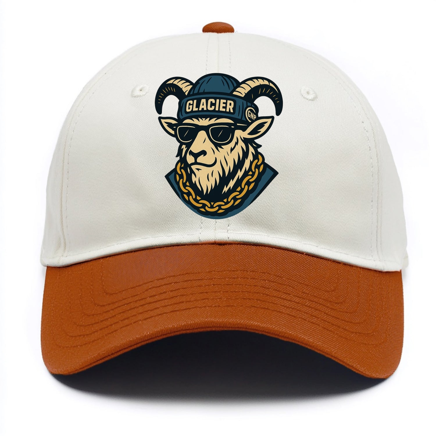 Glacier Mountain Goat - Two Tone Cap - Orange