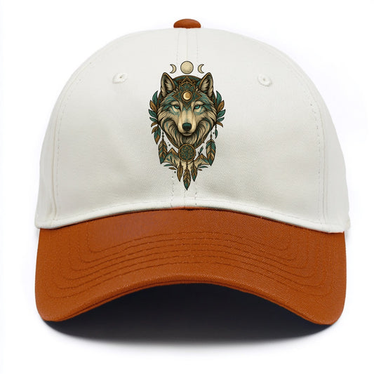 Pearl Wolf Shimmer  - Two Tone Cap - Orange