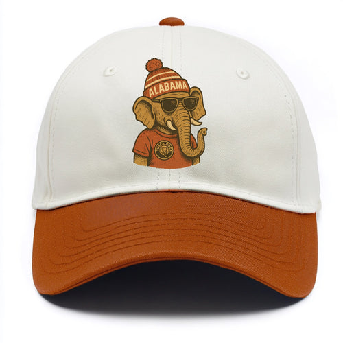 Tuscaloosa Crimson Elephant wearing Alab - Two Tone Cap