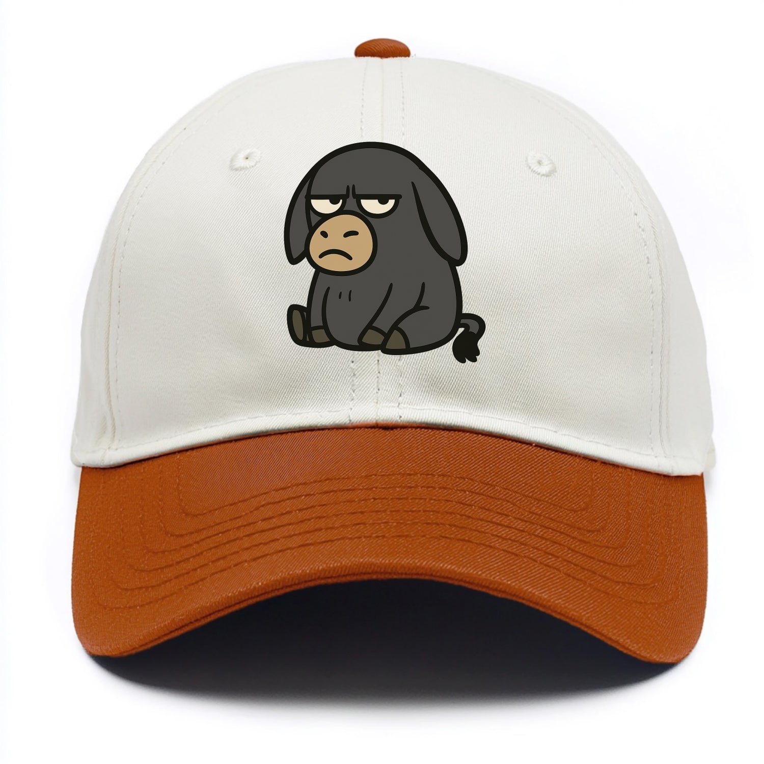 The Donky Judging Silently - Two Tone Cap - Orange