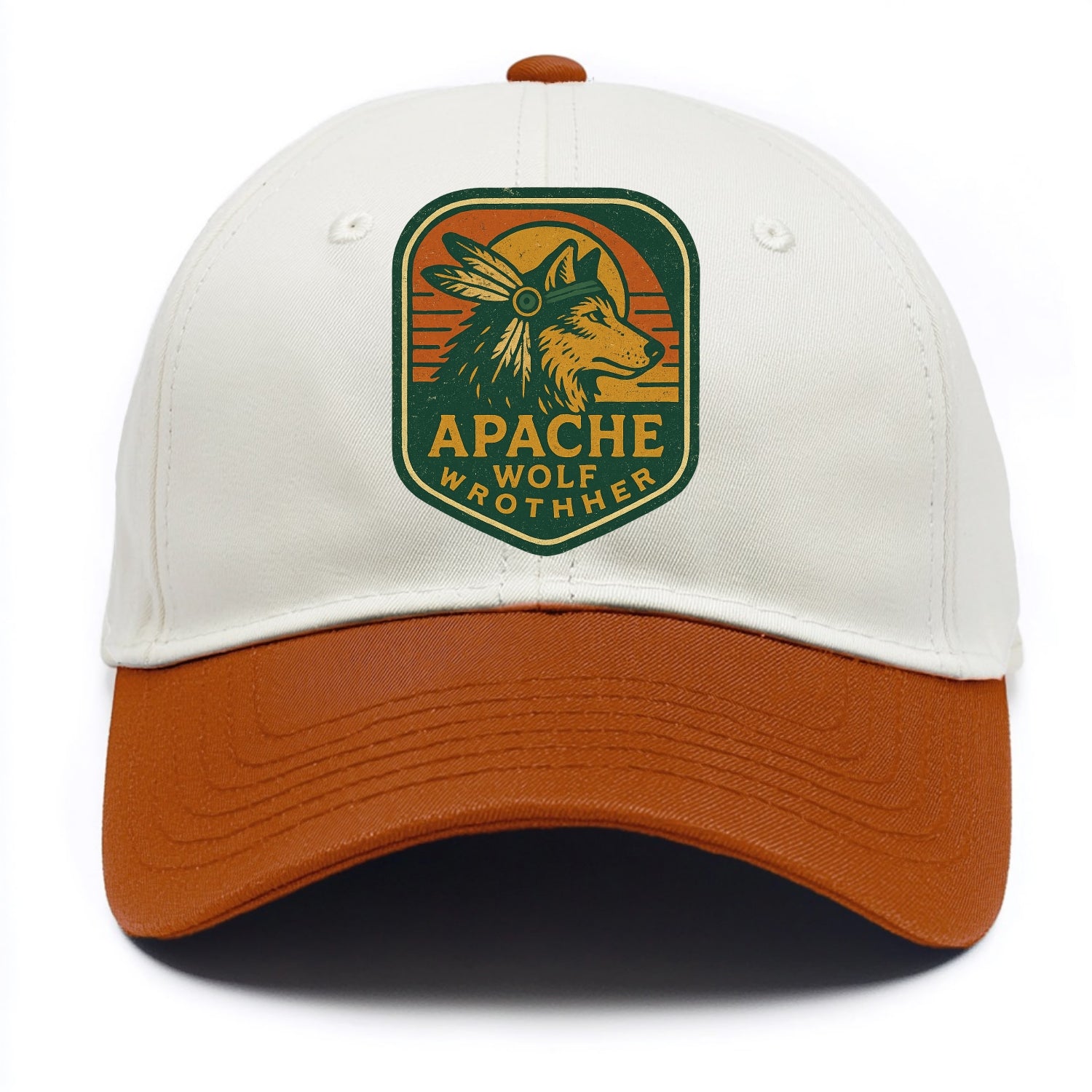 Apache Wolf Brother  - Two Tone Cap - Orange