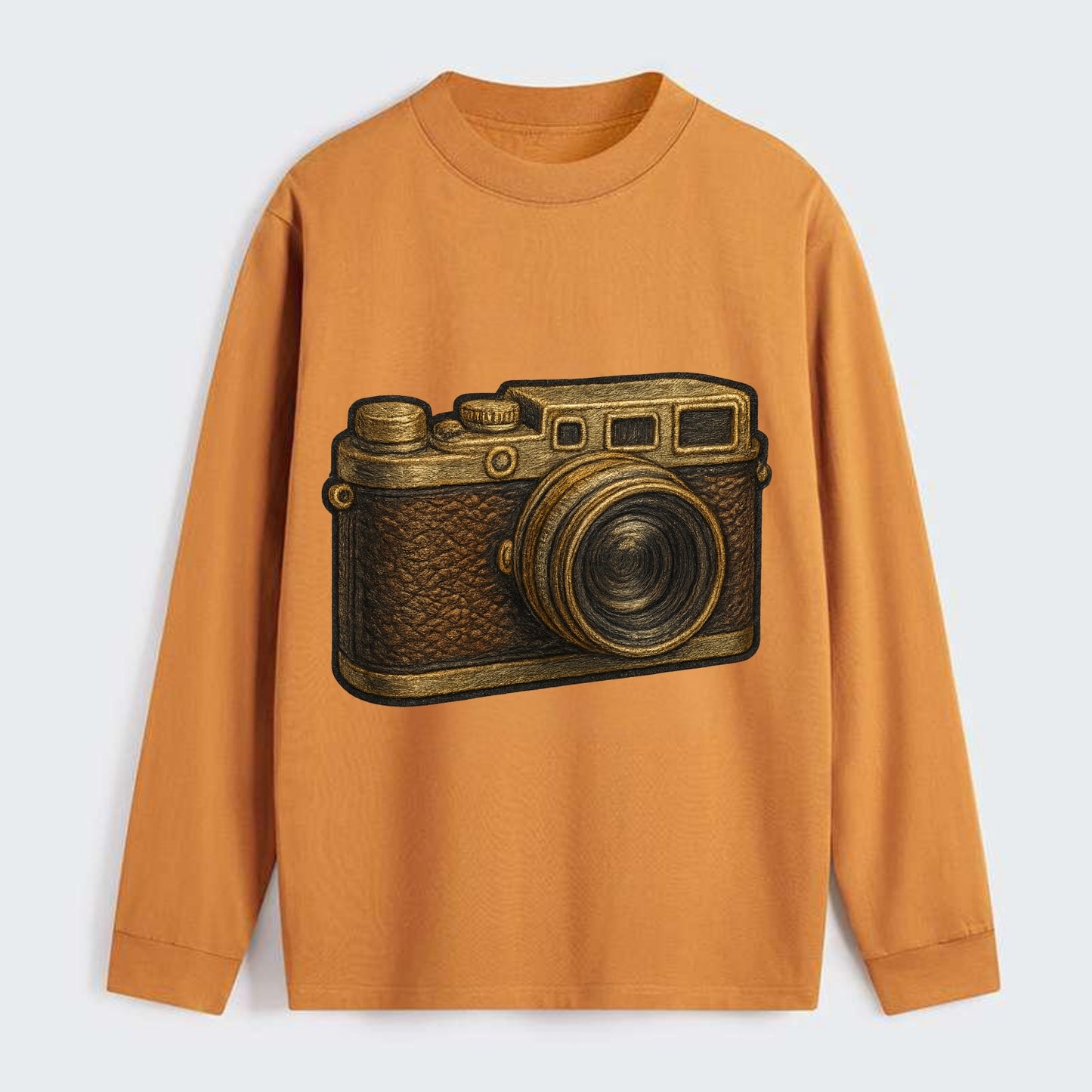Film Camera  - Classic Long Sleeve Shirt - Orange