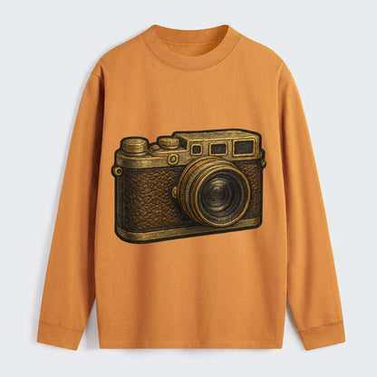 Film Camera  - Classic Long Sleeve Shirt - Orange