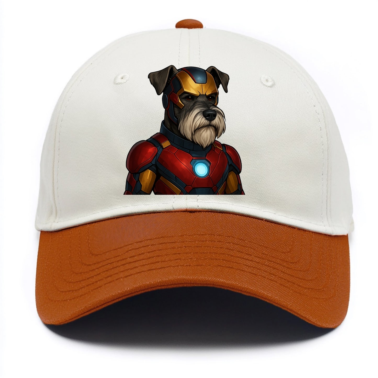 Schnauzer Tech Hero  - Two Tone Cap - Orange