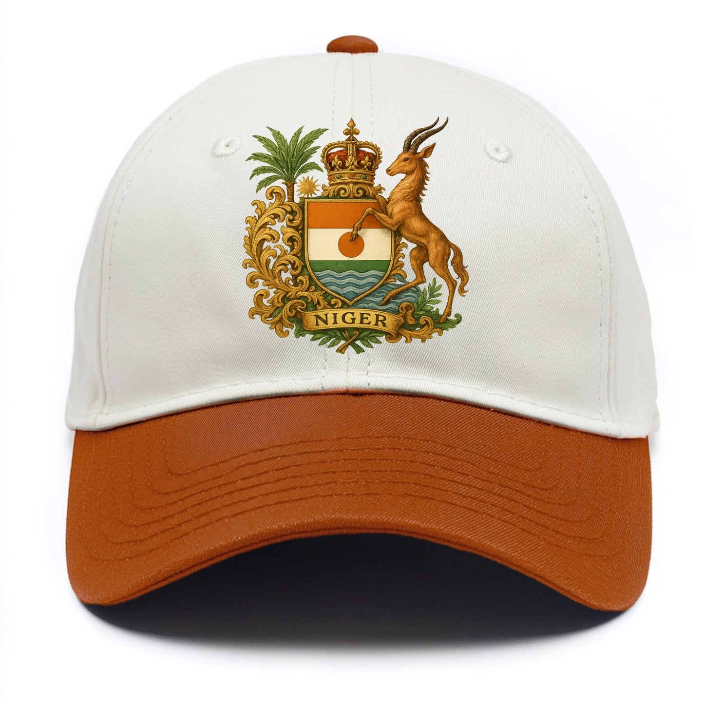 Niger Heritage Badge  - Two Tone Cap - Orange
