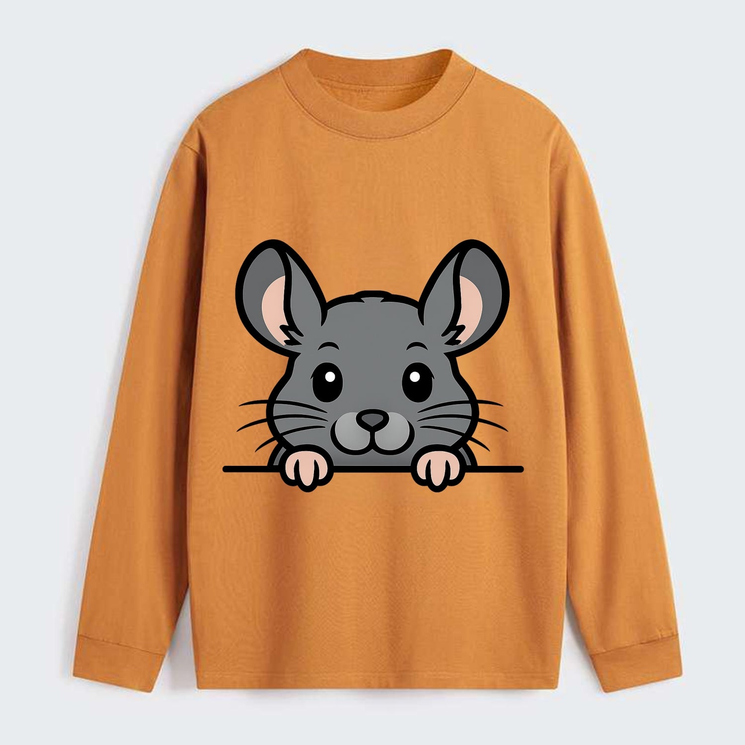 Chinchilla  - Classic Long Sleeve Shirt - Orange