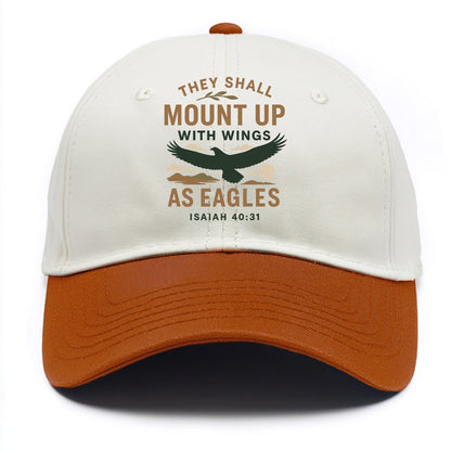 Isaiah 40:31 Eagle - Two Tone Cap - Orange