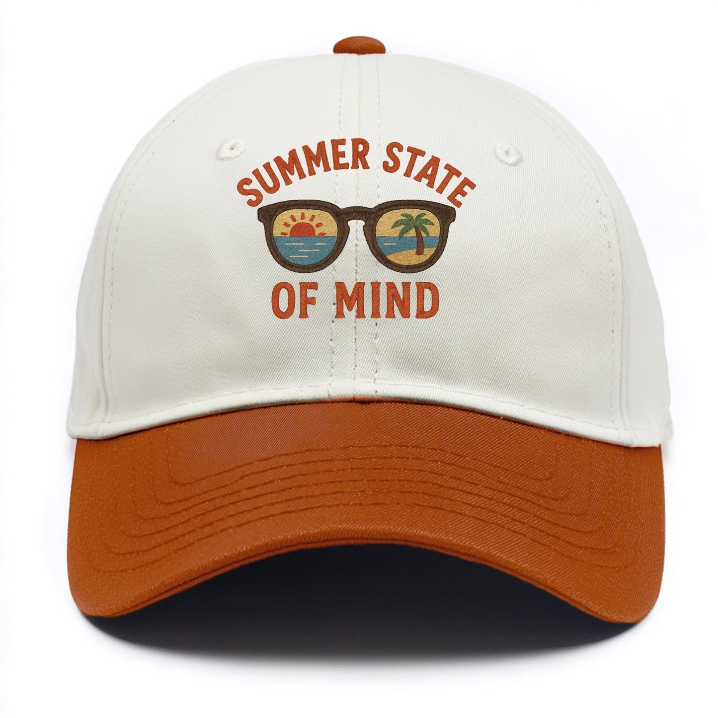 Summer State Of Mind  - Two Tone Cap - Orange