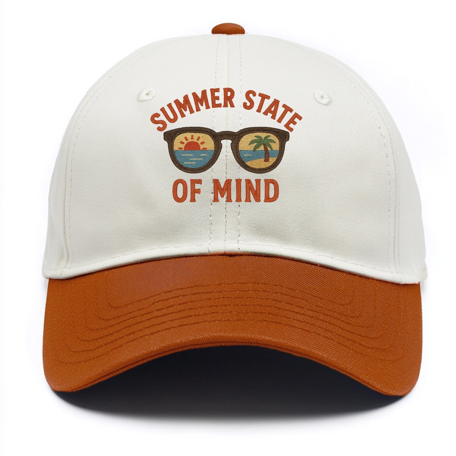 Summer State Of Mind  - Two Tone Cap - Orange