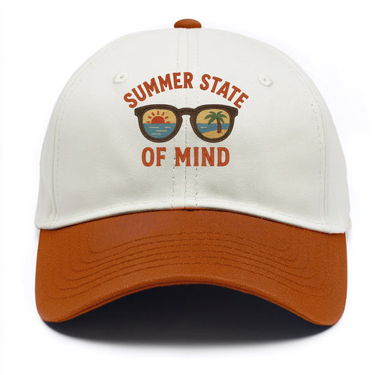 Summer State Of Mind  - Two Tone Cap - Orange