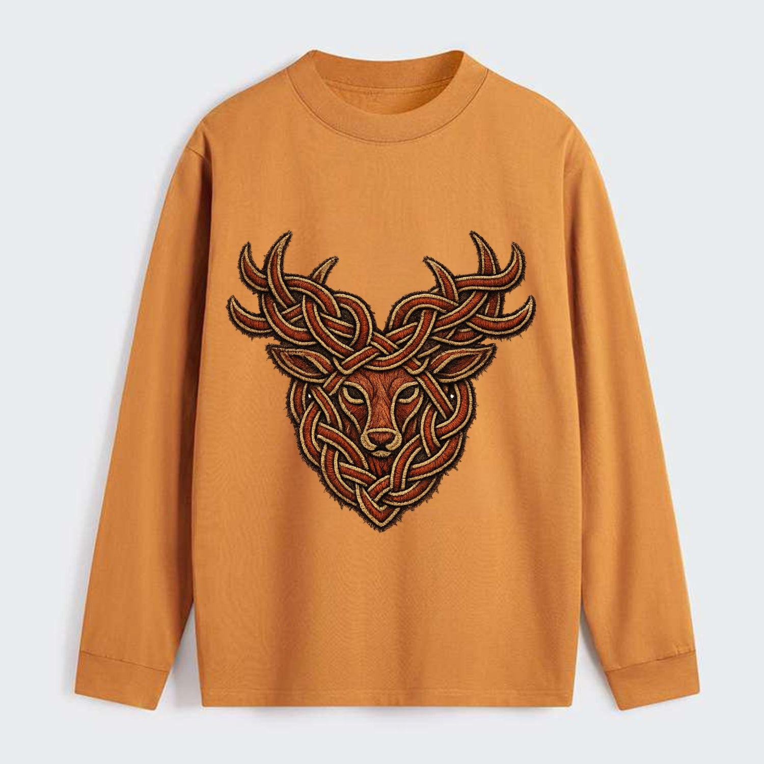 Stag Knot - Classic Long Sleeve Shirt - Orange