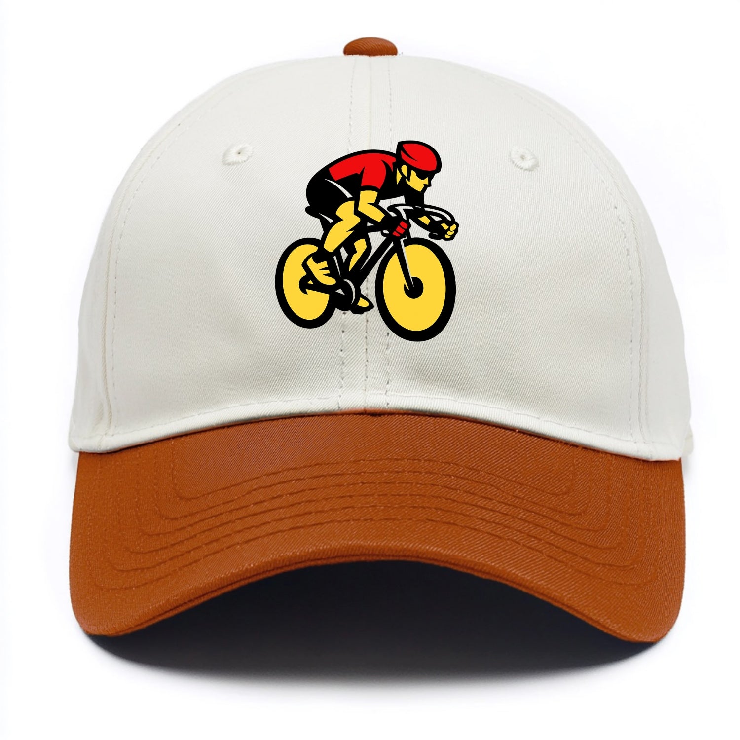 Speed Demon Cyclist - Two Tone Cap - Orange