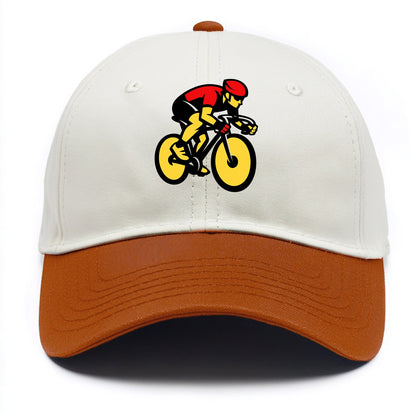 Speed Demon Cyclist - Two Tone Cap - Orange