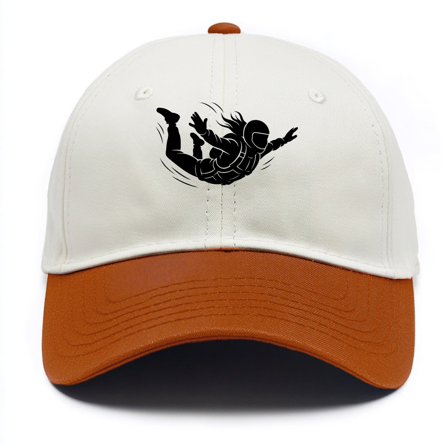 Skydiver free-fall position - Two Tone Cap - Orange