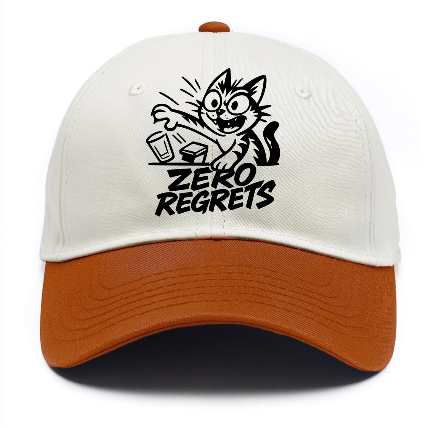 Chaos Gremlin Cat - Two Tone Cap - Orange