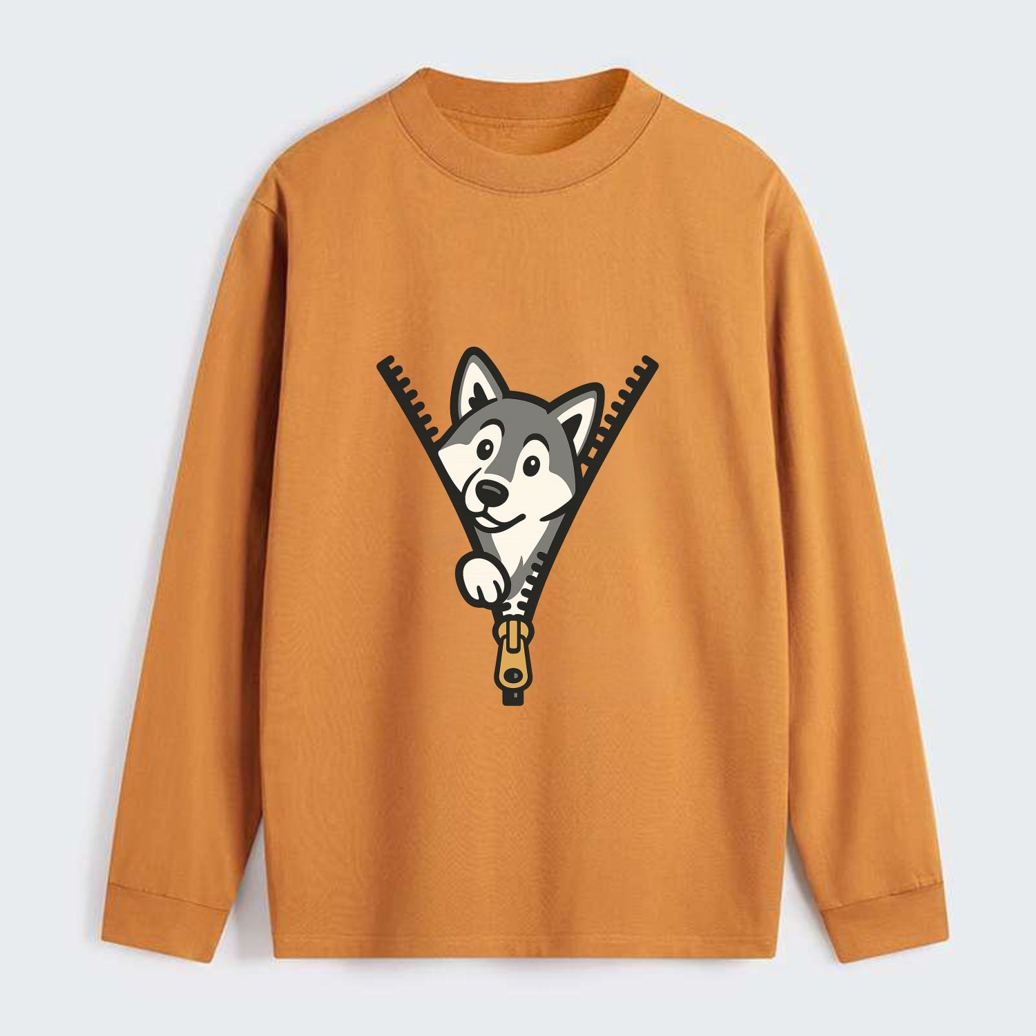 Alaskan Malamute - Classic Long Sleeve Shirt - Orange