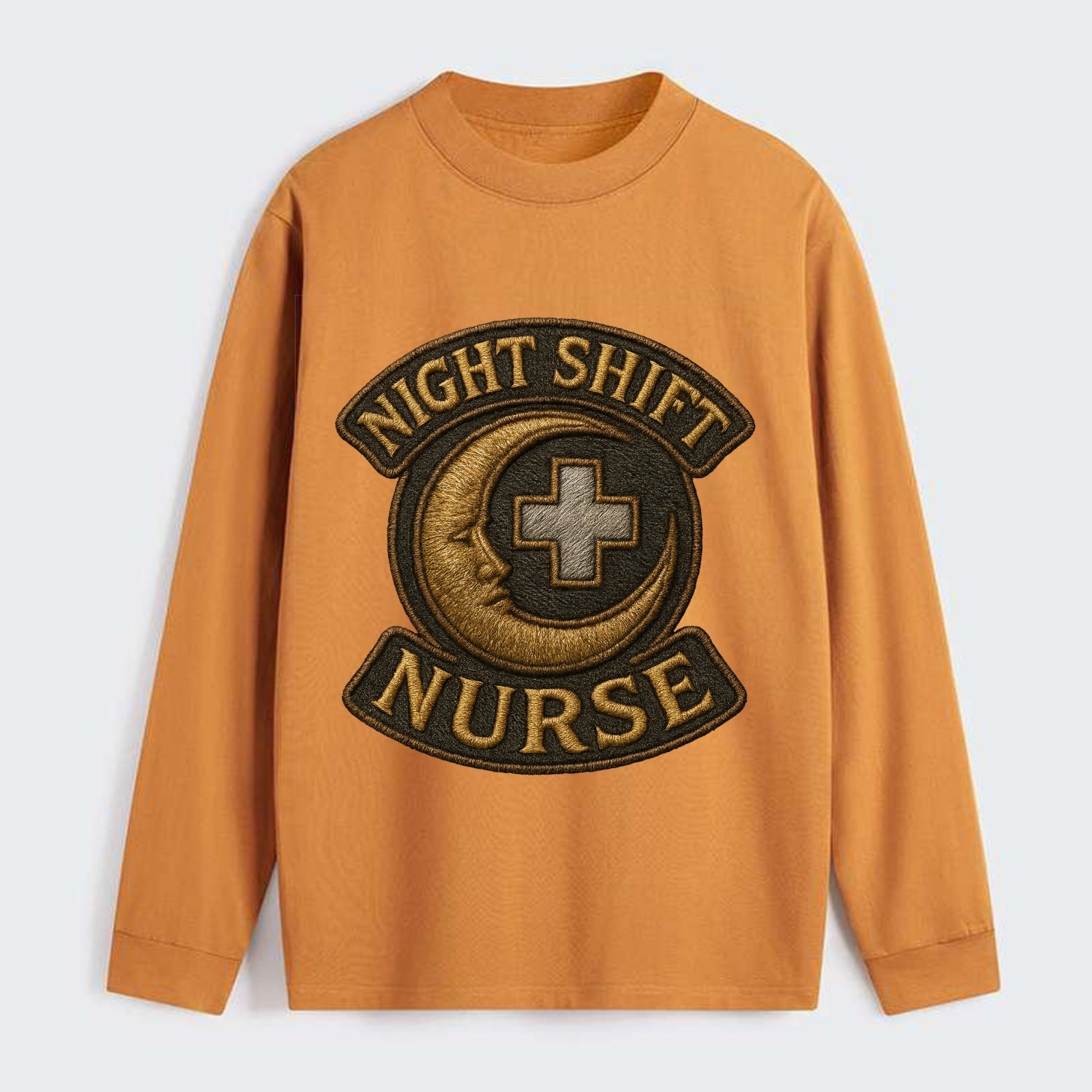 Night Shift Nurse  - Classic Long Sleeve Shirt - Orange
