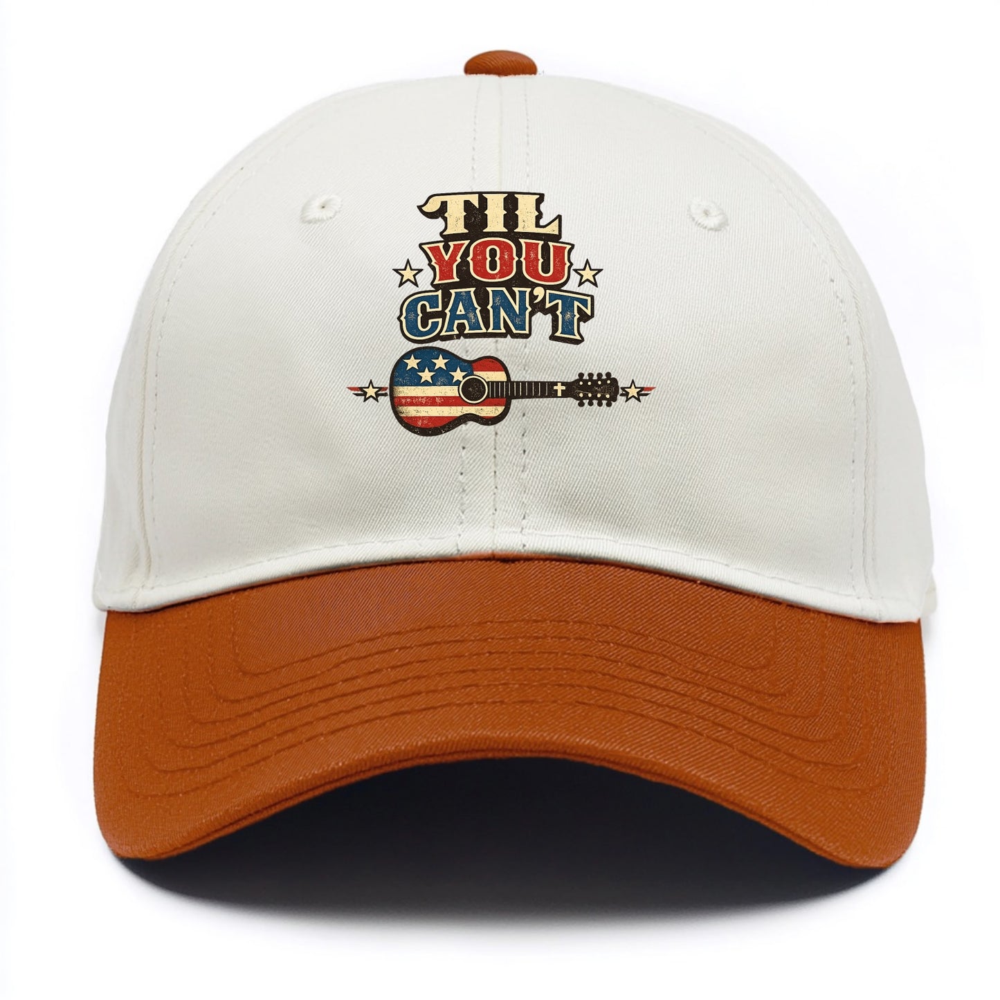 Til You Cant - Flag Guitar - Two Tone Cap - Orange